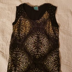 Vibrant Cheetah Print Dress